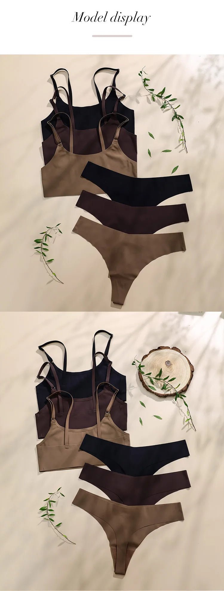Hot Sale Seamless Wireless Bra & Underwear Set – Ultra - Soft, Adjustable & Skin - Friendly - Vynori