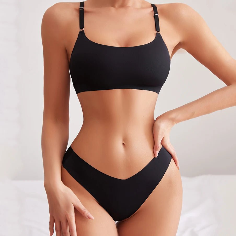 Hot Sale Seamless Wireless Bra & Underwear Set – Ultra - Soft, Adjustable & Skin - Friendly - Vynori