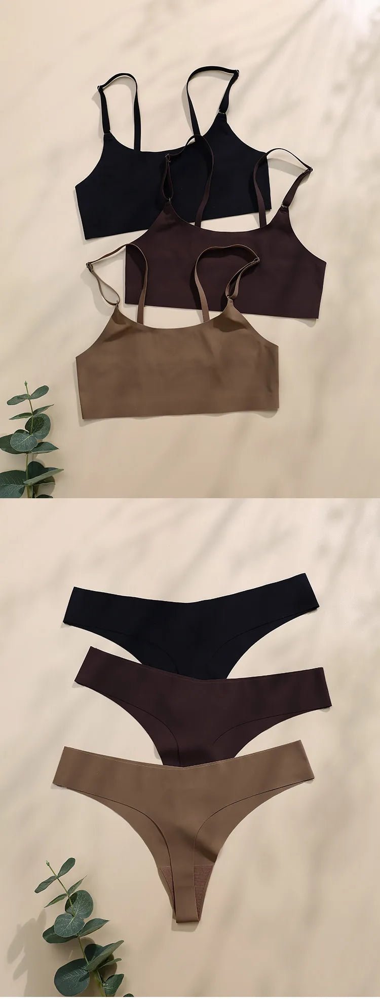 Hot Sale Seamless Wireless Bra & Underwear Set – Ultra - Soft, Adjustable & Skin - Friendly - Vynori
