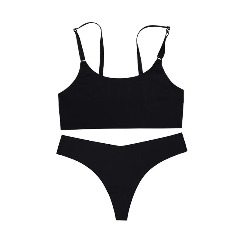 Hot Sale Seamless Wireless Bra & Underwear Set – Ultra - Soft, Adjustable & Skin - Friendly - Vynori
