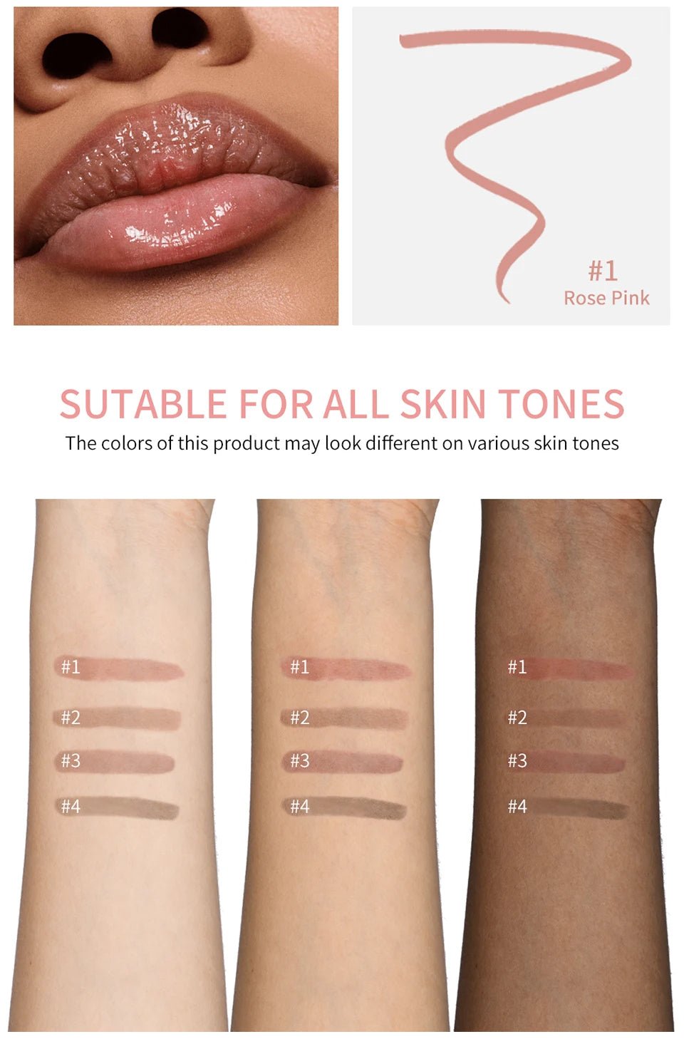 Lakerain® Lip Liner Waterproof, Long - Lasting & Smudge - Proof Peel - Off Lip Stain - Vynori