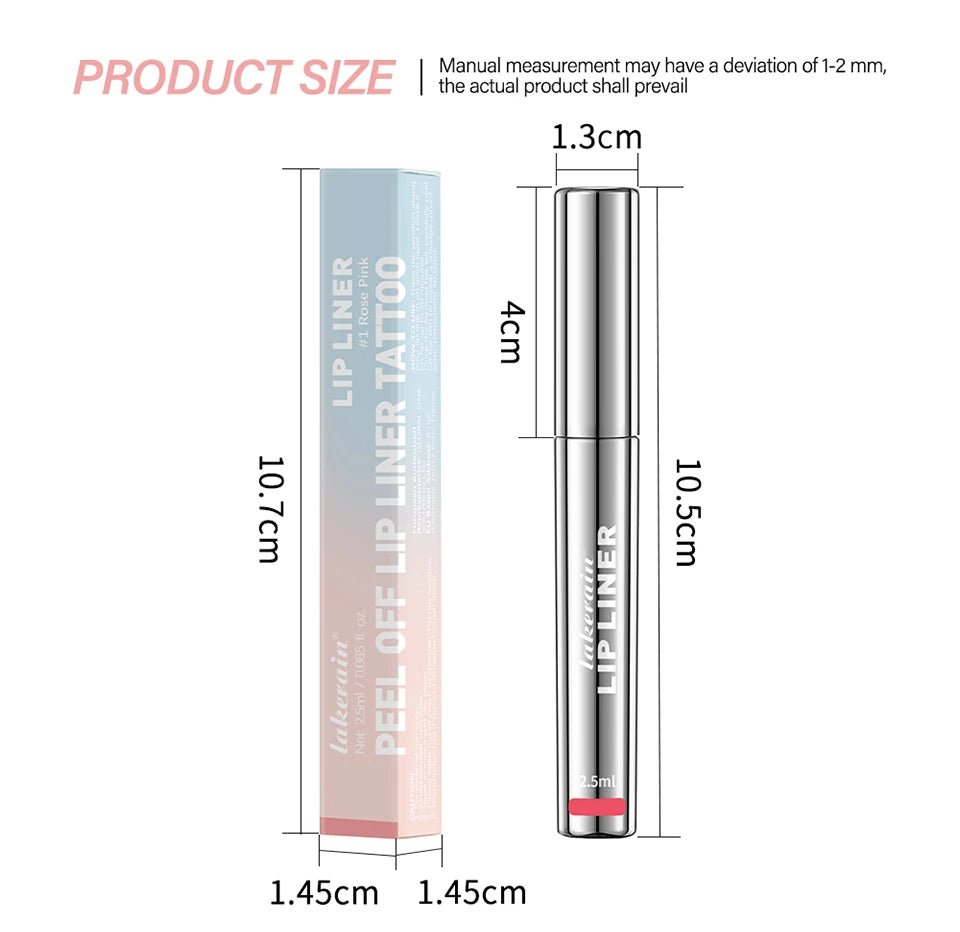 Lakerain® Lip Liner Waterproof, Long - Lasting & Smudge - Proof Peel - Off Lip Stain - Vynori