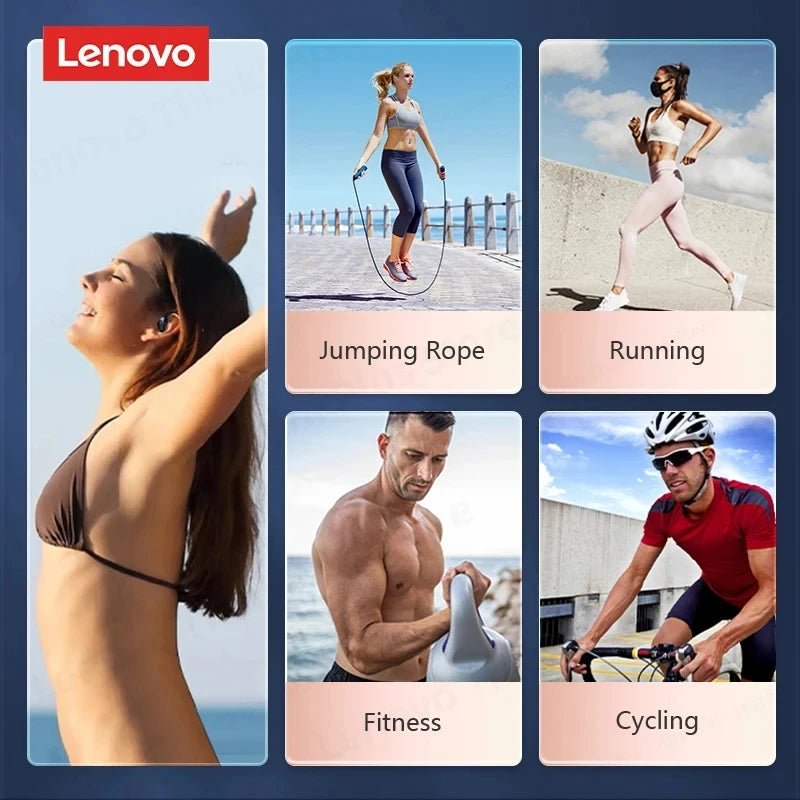Lenovo LP75 TWS Bluetooth 5.3 Earphones – Wireless, LED Display, Noise Reduction, Waterproof & Sports - Ready - Vynori