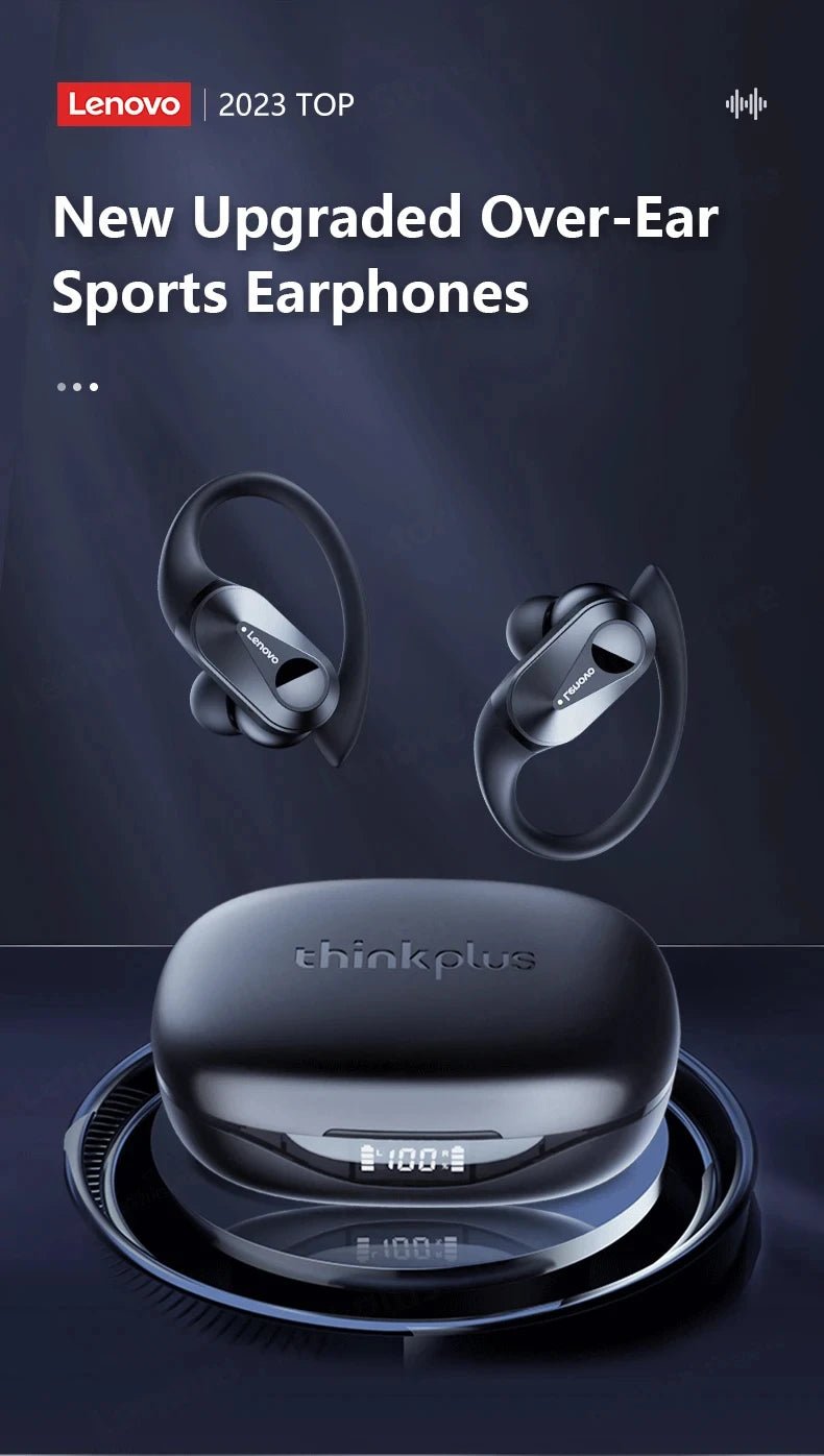 Lenovo LP75 TWS Bluetooth 5.3 Earphones – Wireless, LED Display, Noise Reduction, Waterproof & Sports - Ready - Vynori