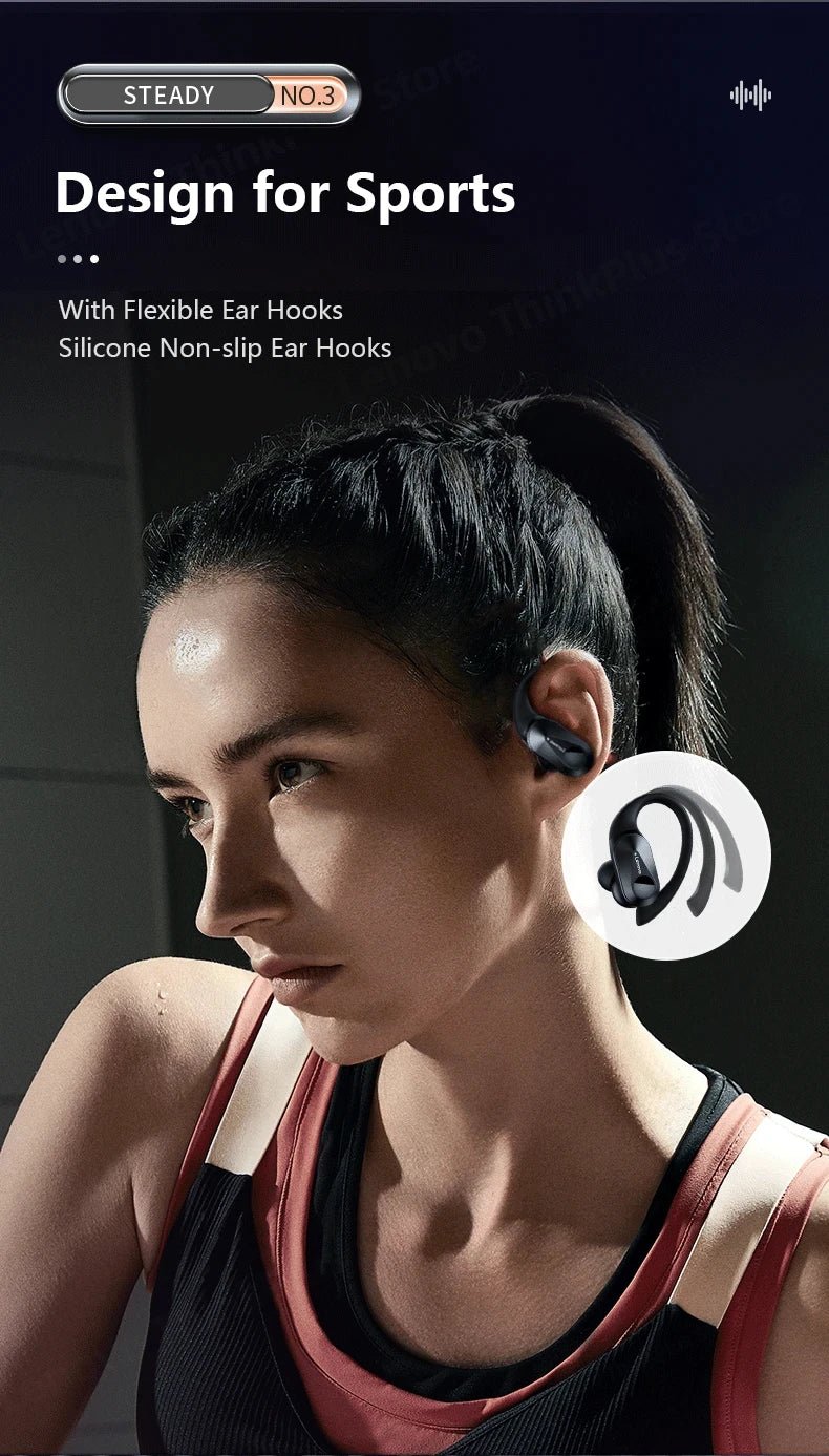 Lenovo LP75 TWS Bluetooth 5.3 Earphones – Wireless, LED Display, Noise Reduction, Waterproof & Sports - Ready - Vynori