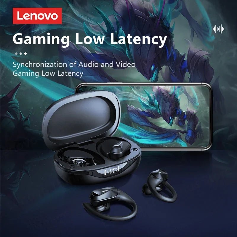 Lenovo LP75 TWS Bluetooth 5.3 Earphones – Wireless, LED Display, Noise Reduction, Waterproof & Sports - Ready - Vynori