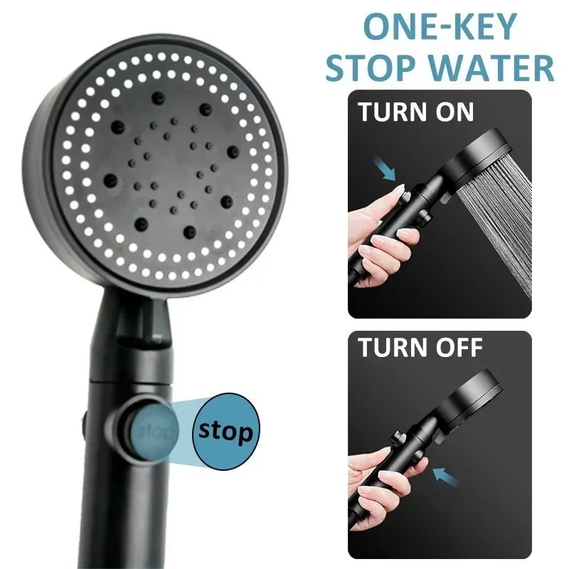 Xiaomi 5 - Mode High - Pressure Shower Head – Water - Saving, Adjustable, Handheld, Universal Fit - Vynori