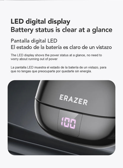 ERAZER XT66PRO AI Translator Earbuds – 135+ Languages, Waterproof, 90H Battery, ASMR Headset
