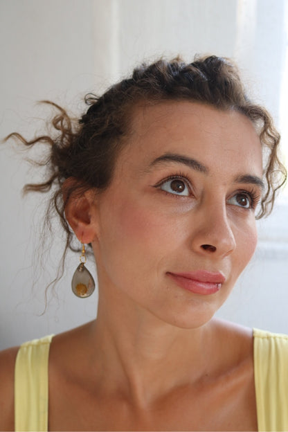 Real Flower Resin Earrings – Handmade Botanical Jewelry - Ena.art