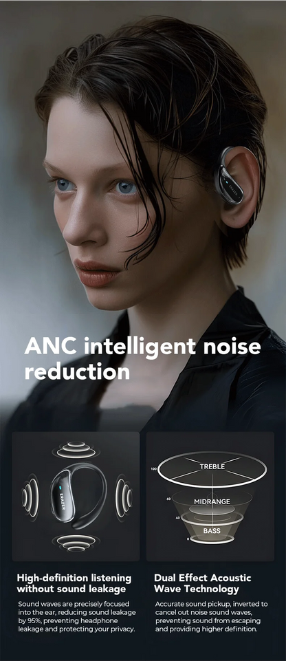 ERAZER XT80PRO AI Bluetooth 5.3 True Wireless Earphones with Real-Time Translation, ANC, IPX5 Waterproof & 46H Playtime