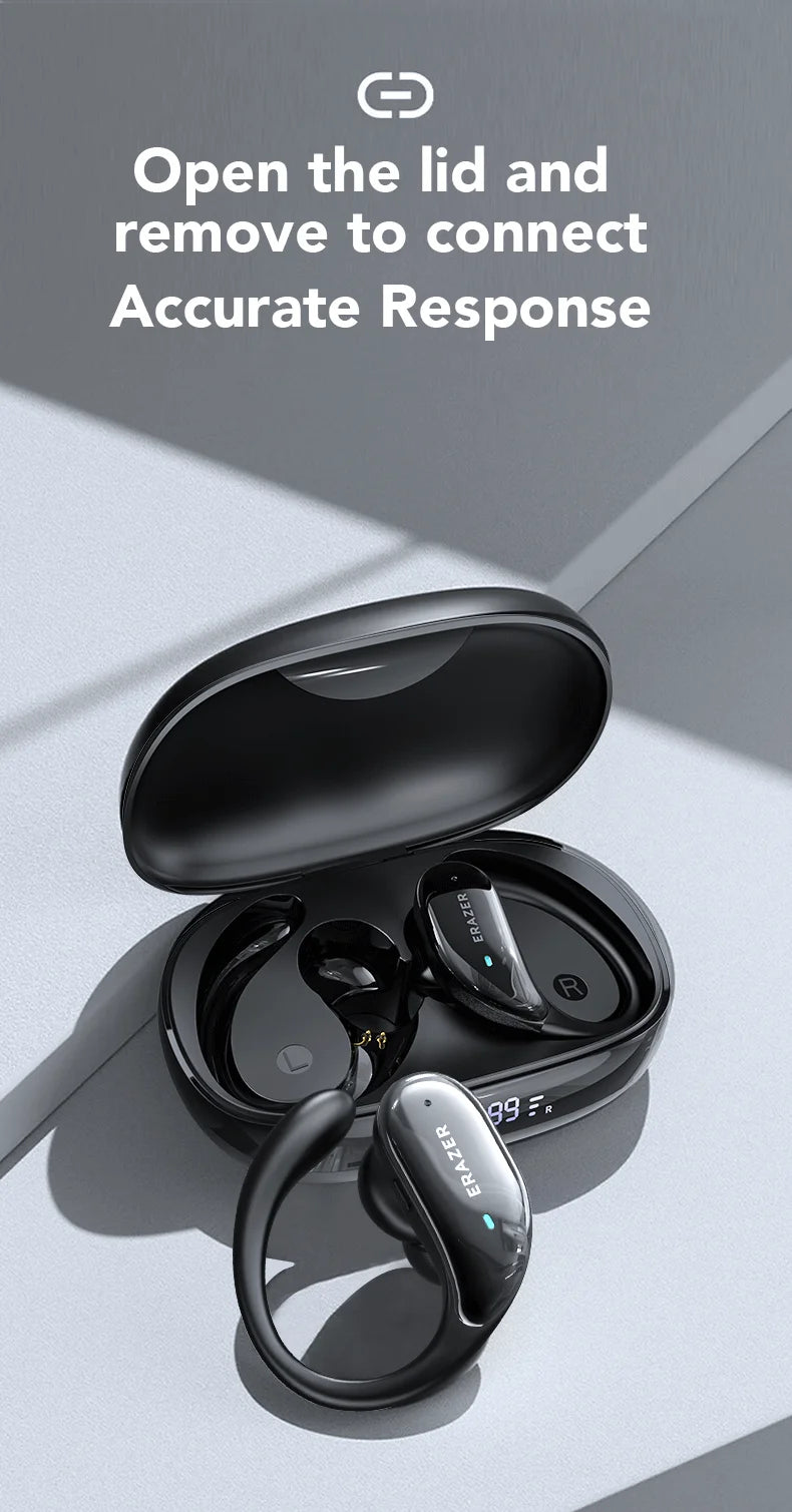 ERAZER XT80PRO AI Bluetooth 5.3 True Wireless Earphones with Real-Time Translation, ANC, IPX5 Waterproof & 46H Playtime