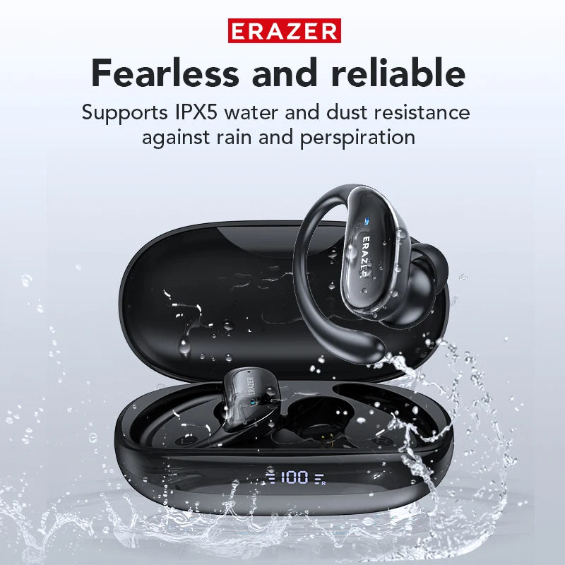 ERAZER XT80PRO AI Bluetooth 5.3 True Wireless Earphones with Real-Time Translation, ANC, IPX5 Waterproof & 46H Playtime