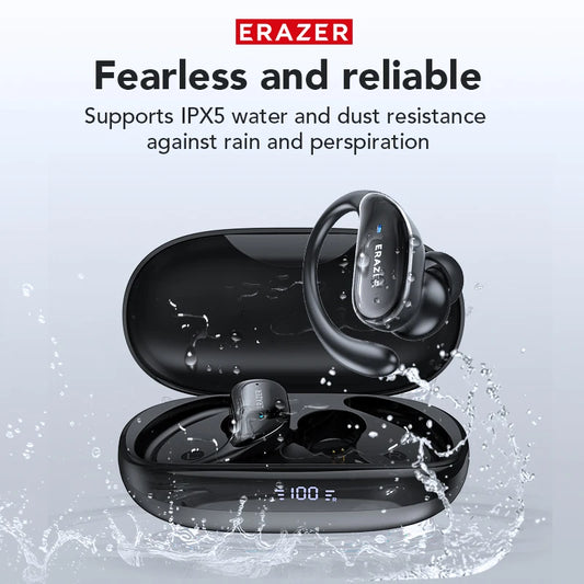 ERAZER XT80PRO AI Bluetooth 5.3 True Wireless Earphones with Real-Time Translation, ANC, IPX5 Waterproof & 46H Playtime