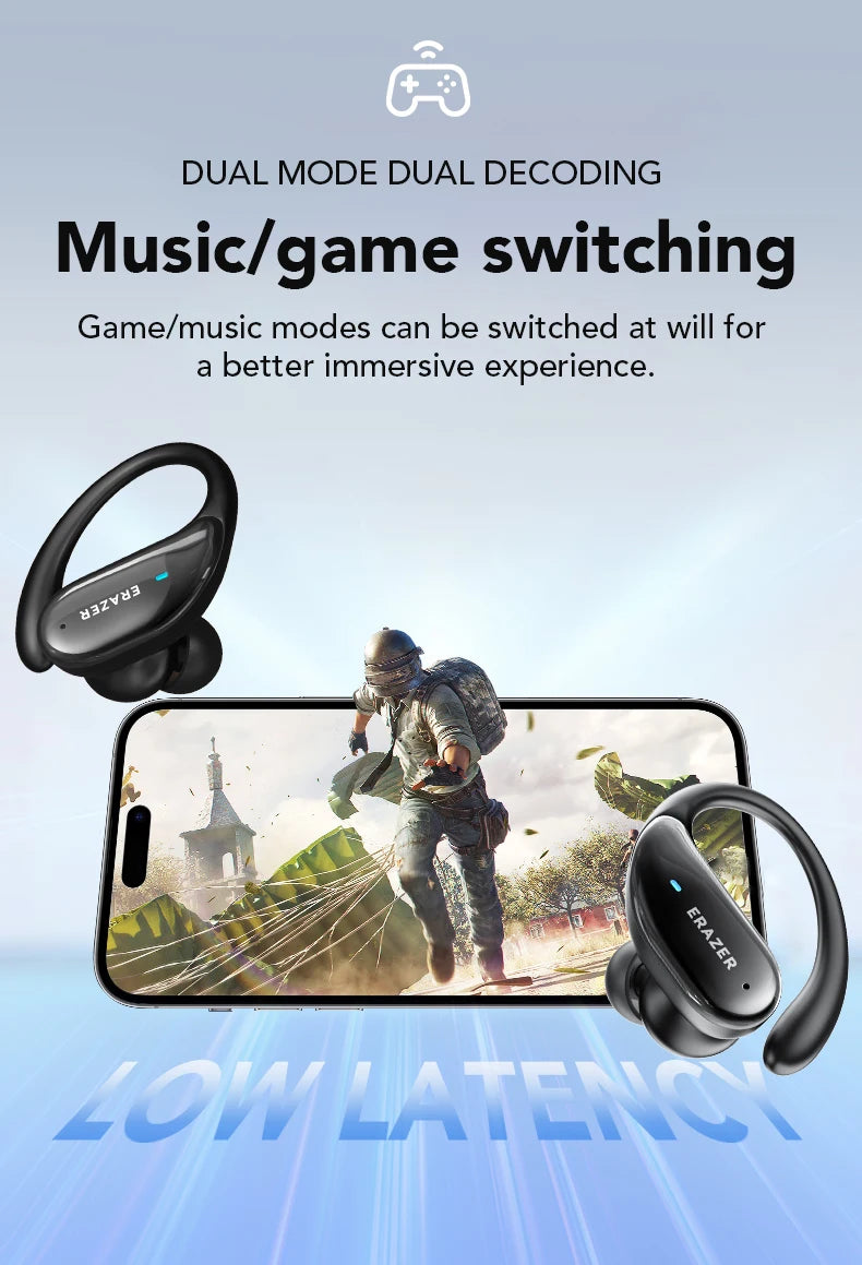 ERAZER XT80PRO AI Bluetooth 5.3 True Wireless Earphones with Real-Time Translation, ANC, IPX5 Waterproof & 46H Playtime