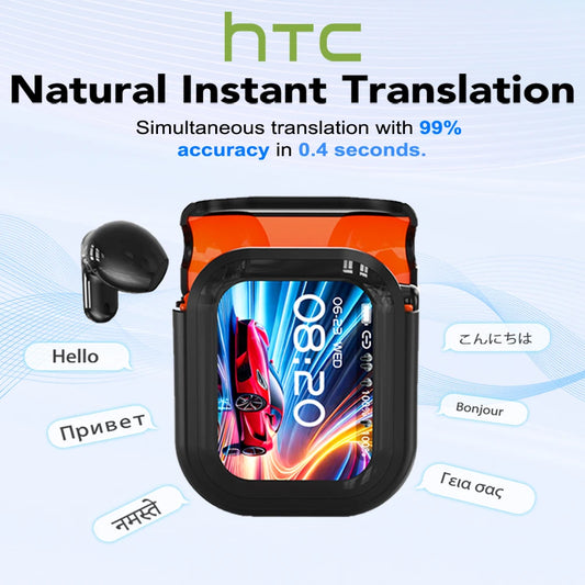 HTC NE20 Translation Earbuds Bluetooth 6.0, IPX4, Wireless Charge