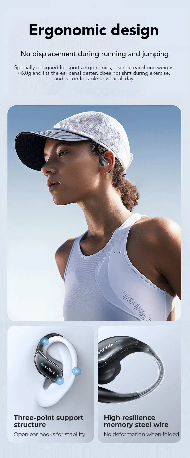 ERAZER XT80PRO AI Bluetooth 5.3 True Wireless Earphones with Real-Time Translation, ANC, IPX5 Waterproof & 46H Playtime