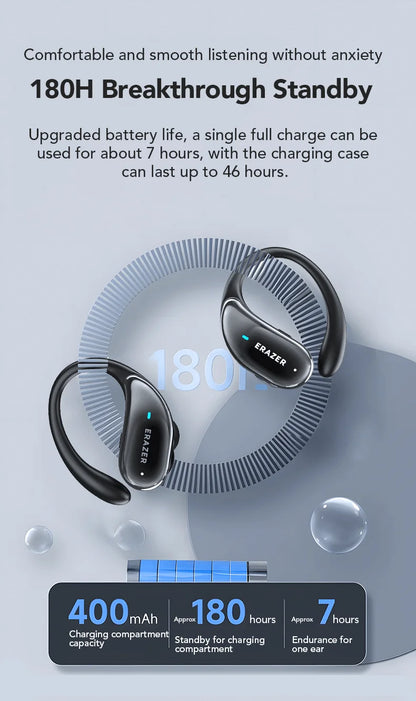 ERAZER XT80PRO AI Bluetooth 5.3 True Wireless Earphones with Real-Time Translation, ANC, IPX5 Waterproof & 46H Playtime
