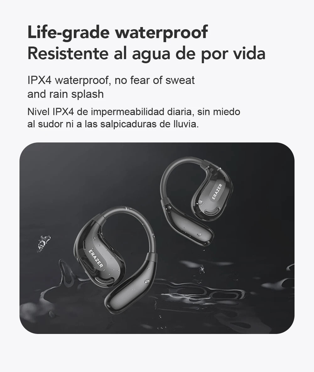 ERAZER XT66PRO AI Translator Earbuds – 135+ Languages, Waterproof, 90H Battery, ASMR Headset - Vynori