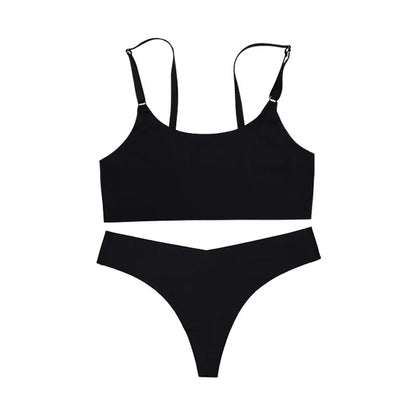 Hot Sale Seamless Wireless Bra & Underwear Set – Ultra - Soft, Adjustable & Skin - Friendly - Vynori