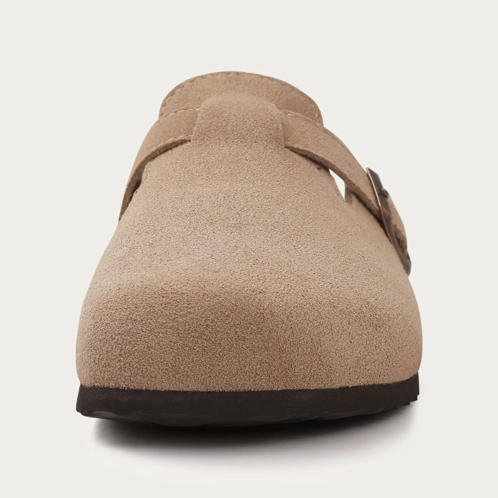 Kidmi Unisex Suede Cork Footbed Clogs – Arch Support Mules, Nonslip Outdoor & Beach Sandals - Vynori