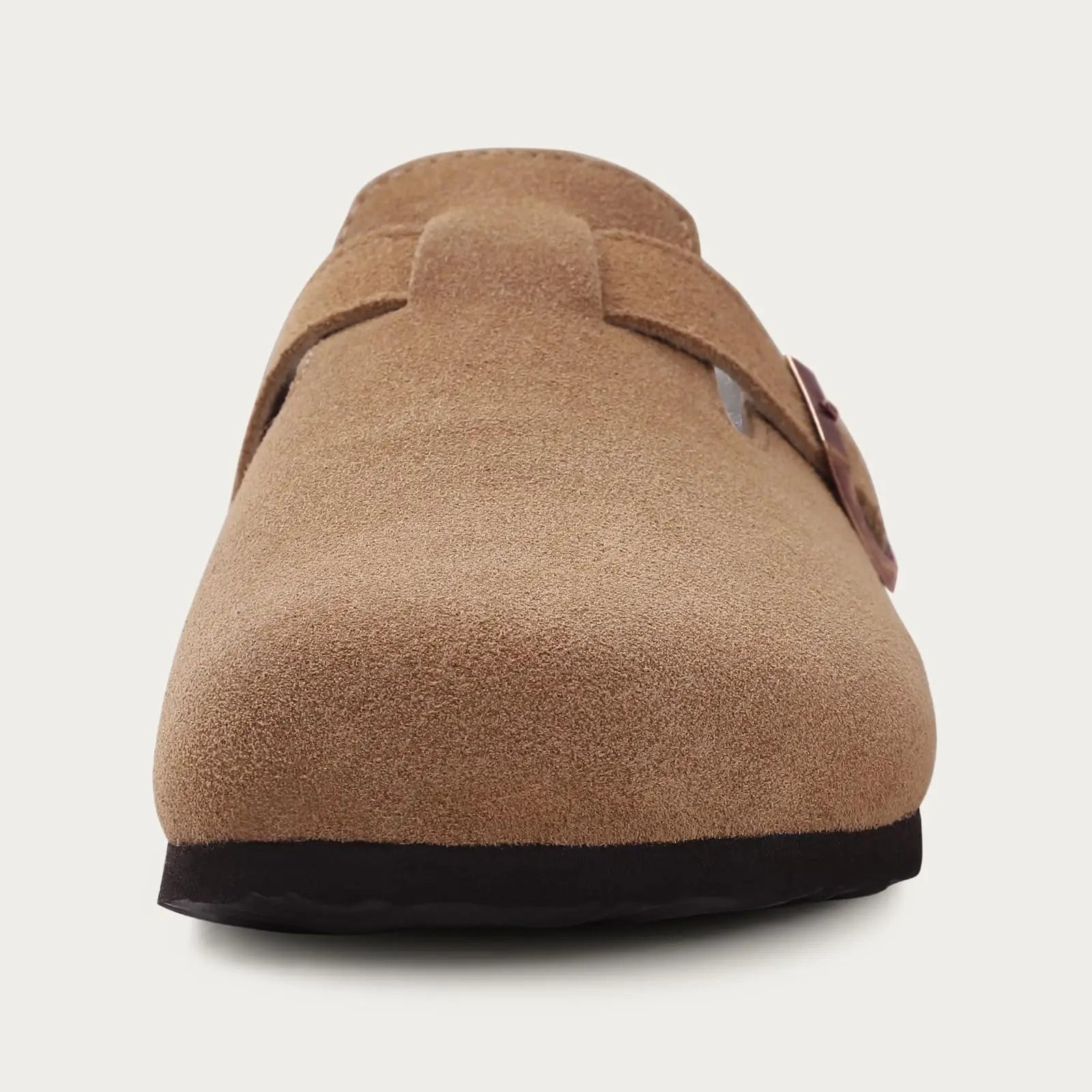 Kidmi Unisex Suede Cork Footbed Clogs – Arch Support Mules, Nonslip Outdoor & Beach Sandals - Vynori