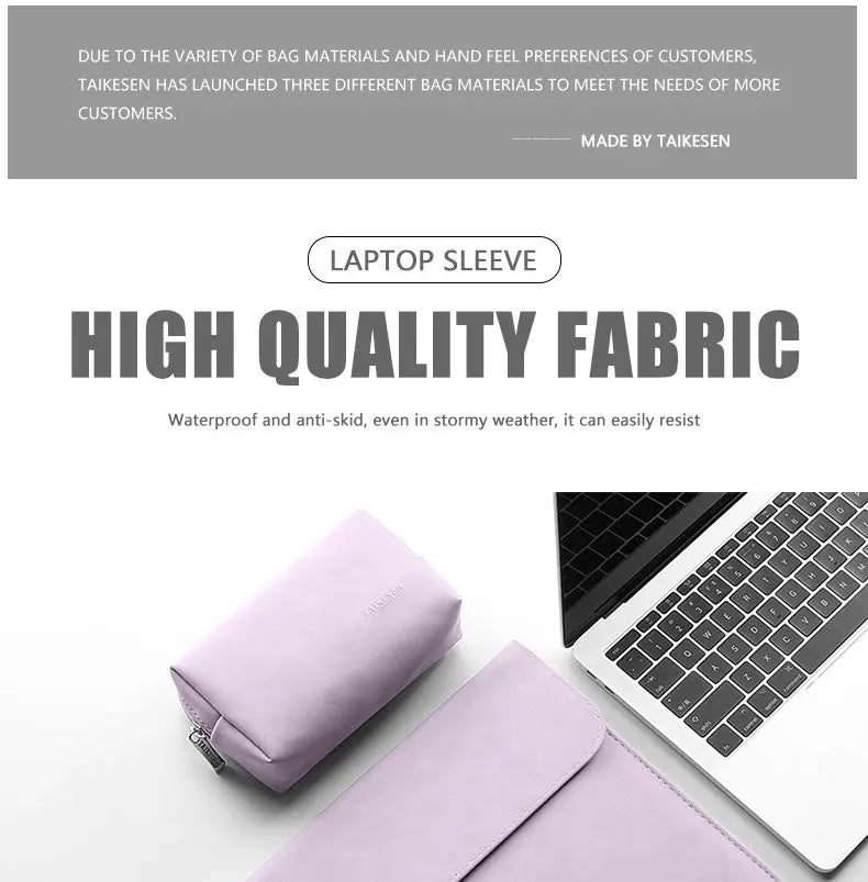 Taikesen™ Laptop Sleeve V2 - Water - Resistant, Shockproof & Stylish Protection - Vynori